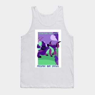 extinction ends here,preserve our species Tank Top